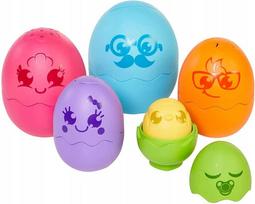 tomy zaislai - TOMY rinkinys Spalvingi kiaušiniai Hide & Squeak, E73080C - 2 nuotrauka