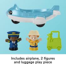 zaisliniai lektuvai - Figūrėlių rinkinys, oro uosto rinkinys Mattel Fisher Price Little People Everyday Adventures Airport HTJ26, įvairių spalvų - 2 nuotrauka