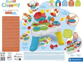 stalo zaidimai vaikams - Clementoni žaidimų stalas Clemmy Sensory Table, raudona (Red) - 6 nuotrauka