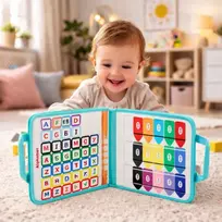 knyga montessori - Lean Toys Sensorinė edukacinė veltinio knyga Undinėlė - 4 nuotrauka