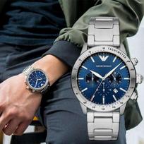 laikrodziai emporio - EMPORIO ARMANI AR11306 VYRIŠKAS LAIKRODIS MARIO (Juodas/Black) - 2 nuotrauka