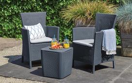 sodas - Keter Lowa Garden Chair Grey - 4 nuotrauka