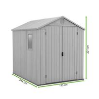 sodo pasiure - Sodo namelis Keter 6x8, 190 cm x 244 cm x 221 cm, 10245 l - 8 nuotrauka