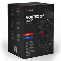 procesoriaus cpu ausintuvas - SAVIO VORTEX X2 Juodas (Black) CPU Aušintuvas - 7 nuotrauka