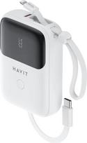 10000mah power bank - Havit PB5215, 10000mAh, baltas - 2 nuotrauka