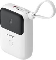 10000mah power bank - Havit PB5215, 10000mAh, baltas - 3 nuotrauka