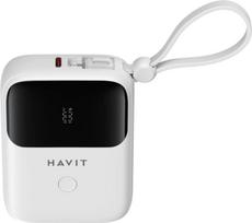 10000mah power bank - Havit PB5215, 10000mAh, baltas - 6 nuotrauka