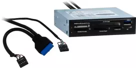 ci card - Inter-Tech CI-01 kortelių skaitytuvas USB 3.0 Juodas (Black) - 3 nuotrauka