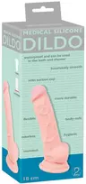 varpas - You2Toys Medical Silicone Dildo 18 cm Natūralios spalvos - 1 nuotrauka