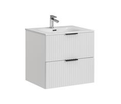 Apatinė spintelė su praustuvu Comad ADEL WHITE 60, balta (White)