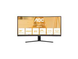 aoc cu34 - AOC CU34B3E 34", VA, WQHD, 120Hz, Curved, juodas (black) - 7 nuotrauka