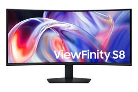samsung monitorius - Samsung ViewFinity S8 LS40H850TAUXEN 40", VA, WUHD, 144Hz, išlenktas, juodas (black) - 2 nuotrauka