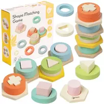 CLASSIC WORLD Montessori formų ir spalvų rūšiavimo bokštas