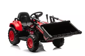 Lean Cars Elektrinis traktorius su kaušu BW-X002A, raudonas