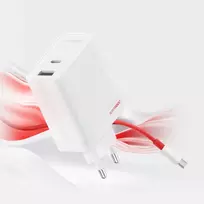 usb c to displayport adapter - OnePlus SUPERVOOC 120W Dual Ports Power Adapter - Baltas - 2 nuotrauka