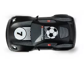 radijo bangomis valdomi - Carrera RC automobiliukas Bundesliga Mini 1:43 Juodas (Black) - 5 nuotrauka