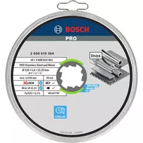 pjovimo diskas - Bosch X-LOCK Standard for Inox, 10 x 125 x 1,6 mm T41, 10 vnt - 4 nuotrauka