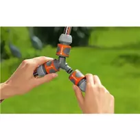 gardena laistymo - Gardena Two-way Hose Coupling Set 13mm 1/2" - 2 nuotrauka