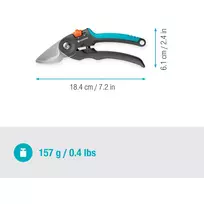 zirkles sakoms - Sekatorius Gardena PremiumCut, prasilenkiančiais ašmenimis, 22 mm - 4 nuotrauka