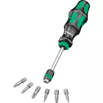 wera kraftform kompakt - Wera Wera Kraftform Compact 25 - Kombinuotas atsuktuvas su 6 bitai, su maišu - 4 nuotrauka