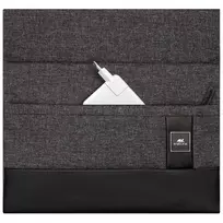 sleeve kompiuteriui - NB SLEEVE MACBOOK PRO/AIR 13/8802 BLACK MELANGE RIVACASE - 7 nuotrauka