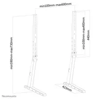 televizoriaus stovas laikiklsi tv stovas - TV SET ACC DESK MOUNT 37-70"/FPMA-D1240BLACK NEOMOUNTS - 2 nuotrauka