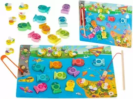 RoGer RO-5953 Montessori medinis žvejybos žaidimas su magnetais