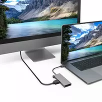micro sd usb - Šakotuvas Hama USB-C - 2xUSB-A/USB-C/HDMI/SD/Micro SD Prekė - 00200110 - 5 nuotrauka