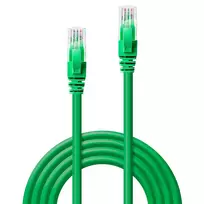 pvc tinklai - Lindy Cat.6 U/UTP PVC Network Cable 3m Green - 2 nuotrauka