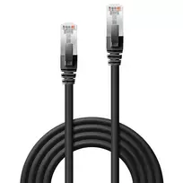 kabelis cat6 1m - Lindy Cat.6 S/FTP LSZH Network Cable 1m Black - 2 nuotrauka