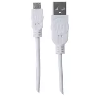 usb pakrovejas 2 - Esperanza Cable Micro USB / USB 1.8m White - 2 nuotrauka