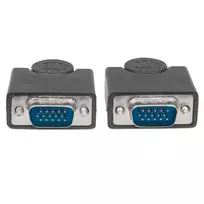 adapteriai vga - Manhattan Monitor Cable VGA to VGA Black 1.8m - 3 nuotrauka