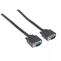 adapteriai vga - Manhattan Monitor Cable VGA to VGA Black 1.8m - 4 nuotrauka
