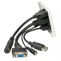 av laidas - Lindy Wanddose VGA/HDMI/USB/3.5mm Stereo - 2 nuotrauka