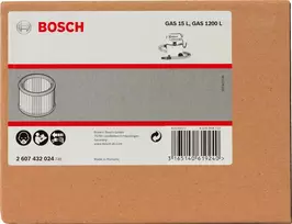 dulkiu siurblio filtrai bosch - Bosch Klostytas filtras 1vnt., GAS 15 L - 2 nuotrauka