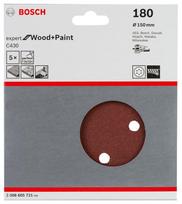 bosch pex - Šlifavimo lapas Bosch C430, 180, 15 cm x 15 cm, 5 vnt. - 4 nuotrauka