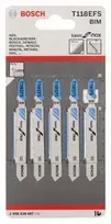 siaurapjuklis bosch - Pjūkleliai siaurapjūkliui Bosch T 118 EFS; 5 vnt. - 2 nuotrauka