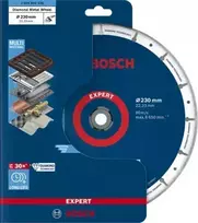 plienas diskai - Deimantinis pjovimo diskas Bosch Metal 2608900536; 230x22,23 mm - 6 nuotrauka
