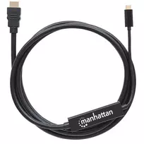 hdmi type c to hdmi - Manhattan USB Type-C to HDMI Black 2m - 2 nuotrauka