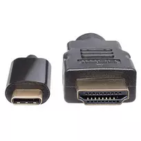 hdmi type c to hdmi - Manhattan USB Type-C to HDMI Black 2m - 4 nuotrauka