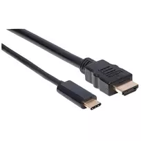 hdmi type c to hdmi - Manhattan USB Type-C to HDMI Black 2m - 5 nuotrauka