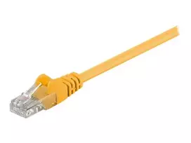 vario laidas - Goobay 68351 CAT 5e patch cable, U/UTP, yellow, 15 m - 2 nuotrauka