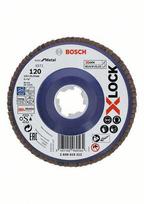 akmens diskai - Žiedlapinis šlifavimo diskas BOSCH X-Lock, 125 mm, K 120 mm - 4 nuotrauka