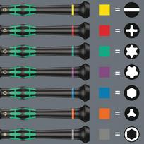precision screwdriver - Atsuktuvas WERA 2035 0,23x1,5x60mm - 2 nuotrauka