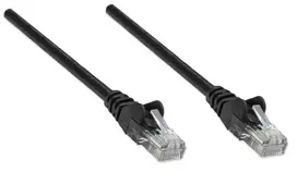 pvc tinklai - Intellinet CAT 5e UTP Patch Cable Black 0.45m - 2 nuotrauka