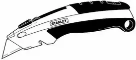 statybiniai peilia - Stanley Messer peilis įtraukiama geležte (0-10-788) - 4 nuotrauka