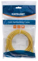 tinklo kabeliai utp cat 6 - Intellinet CAT 6 UTP Cable Yellow 1m - 2 nuotrauka