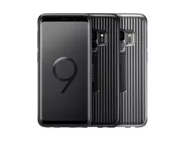 mobilieji telefonai samsung - Samsung Galaxy S9 Protective Standing Cover Silver (EF-RG960CSE) - 2 nuotrauka