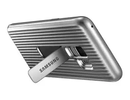 mobilieji telefonai samsung - Samsung Galaxy S9 Protective Standing Cover Silver (EF-RG960CSE) - 3 nuotrauka