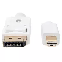 displayport cable white - Techly Mini DisplayPort Male to DisplayPort Male Cable 4K 60Hz 2m White - 4 nuotrauka